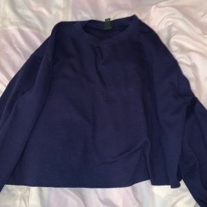 Dark blue cropped long sleeve